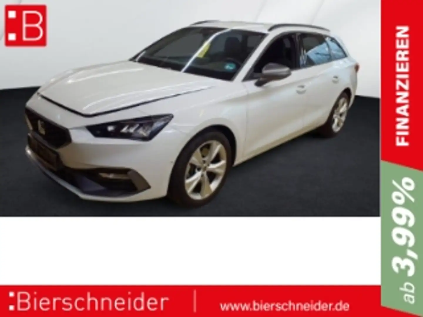 SEAT Leon Sp 2.0 TDI DSG FR-Line AHK REAR VIEW LED NAVI Weiß - 1