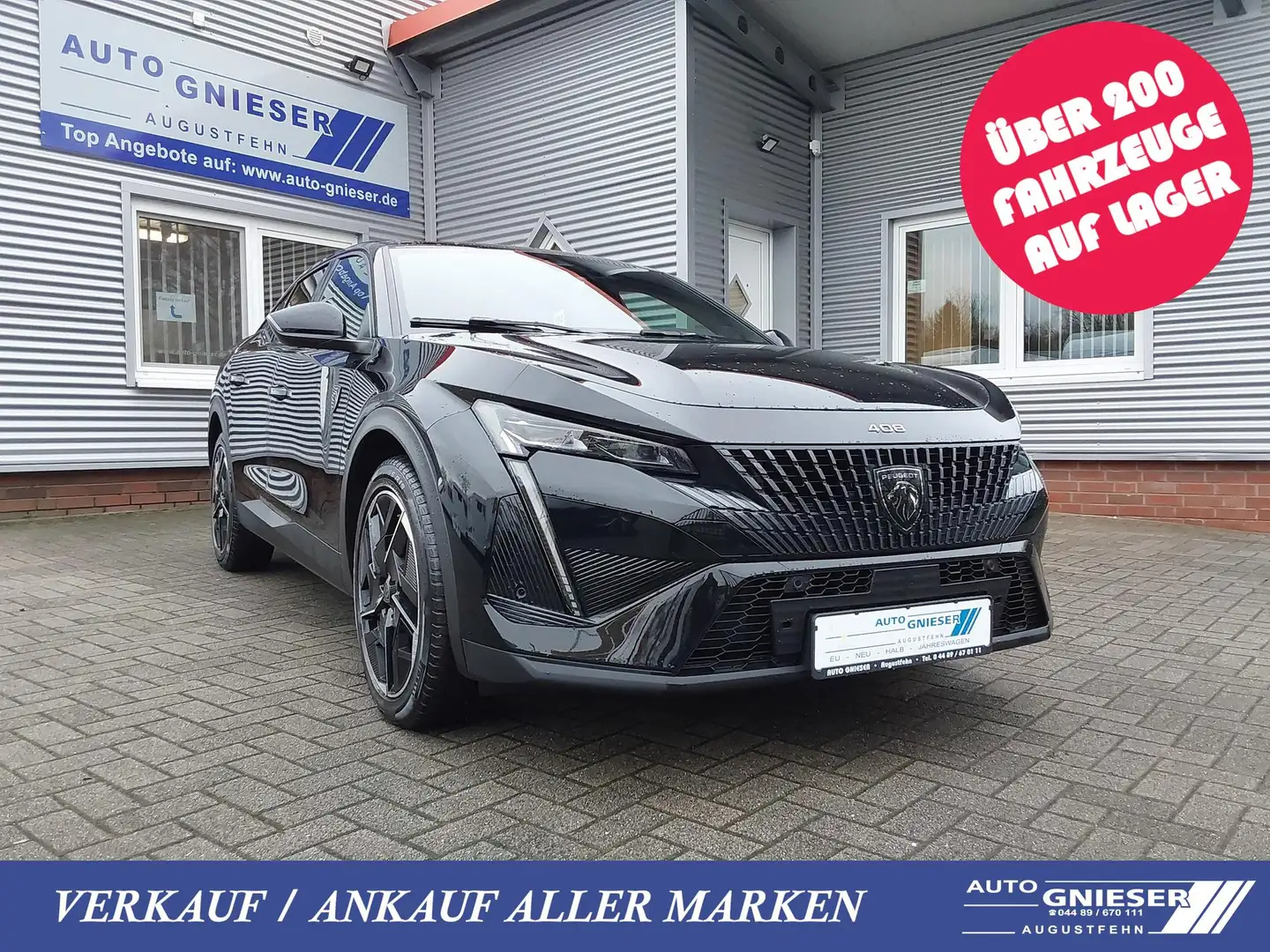 Peugeot 408 1.2 PureTech 130 GT ACC/LED/SHZ/PDC/KAM/NAV 96 ... Noir - 1