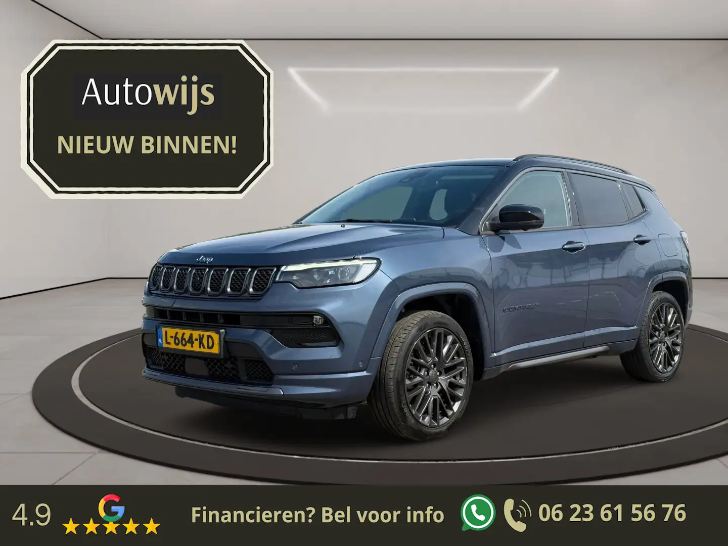 Jeep Compass 4xe 240 Plug-in Hybrid Electric S|Alpine|Leder|360 Blau - 1