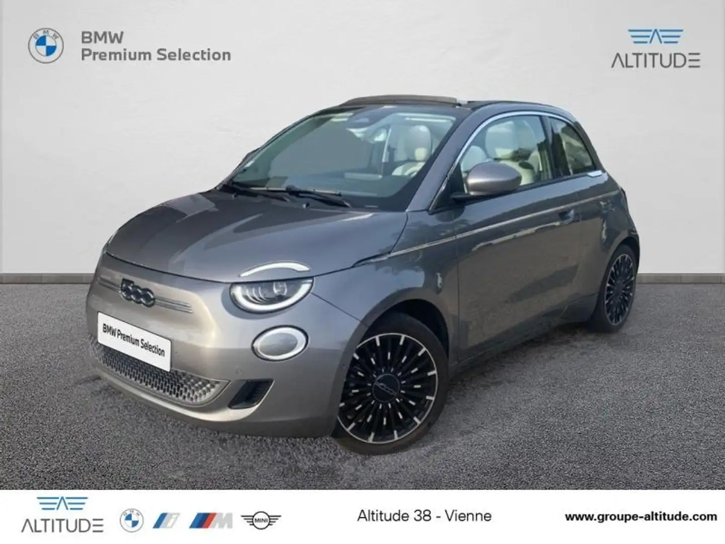 Fiat 500C e 118ch La Prima Gris - 1