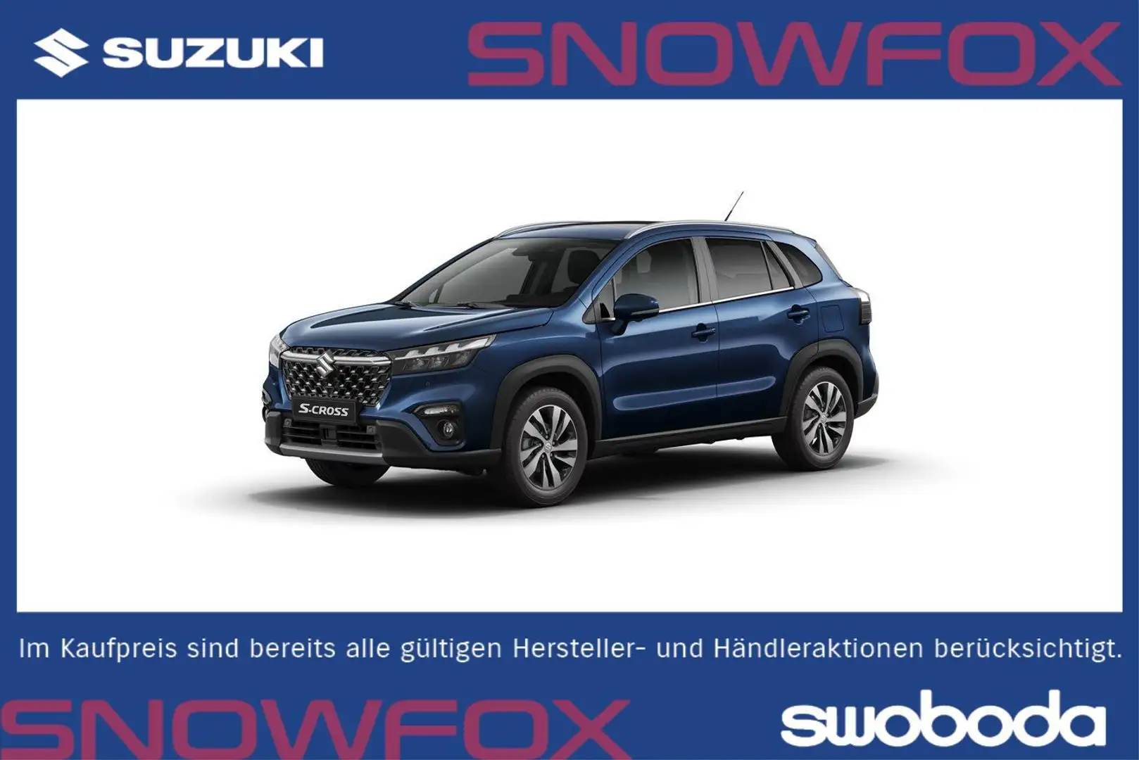 Suzuki S-Cross 1.4 GL+ HYBRID ALLGRIP L4V01 Flash Blau - 1