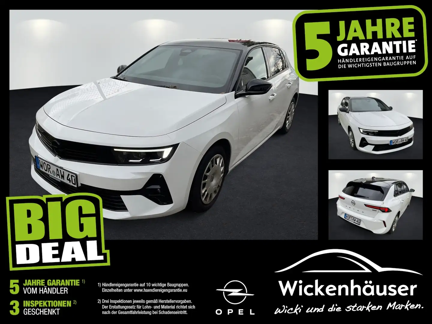 Opel Astra 1.2 Turbo MHEV GS Line ACC Kamera360 Weiß - 1