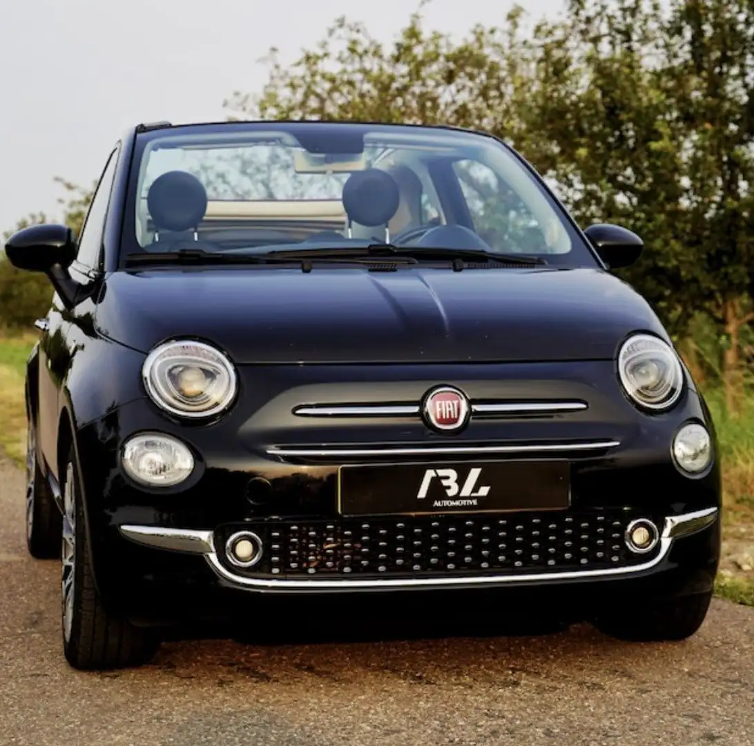 Fiat 500C 0.9 TwinAir Turbo 120TH Zwart - 1