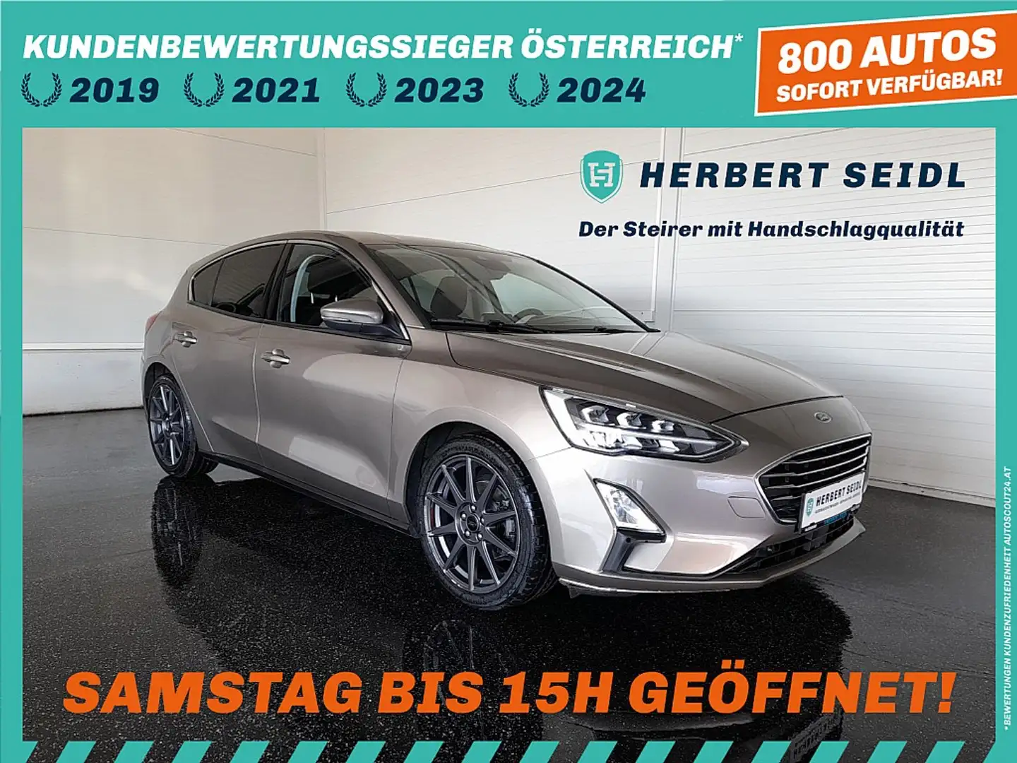 Ford Focus TITANIUM 1,0 EcoBoost *18 ZOLL / VOLL-LED / NAV... Beige - 1