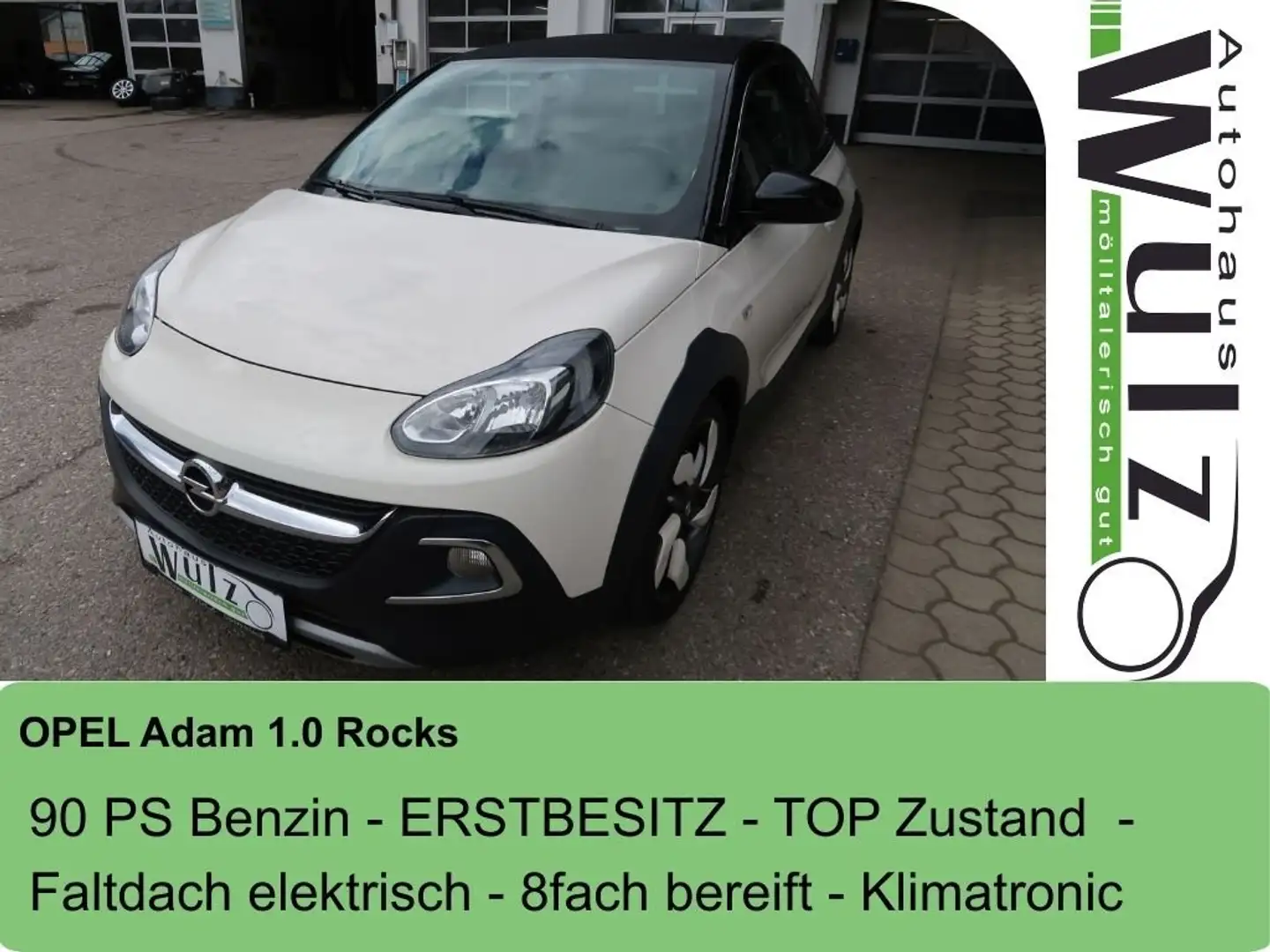 Opel Adam Adam 1,0 Turbo Rocks Start/Stop Weiß - 1