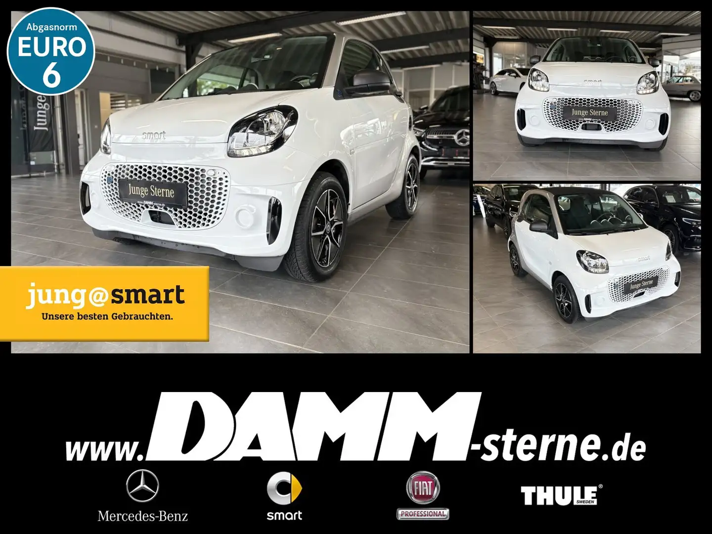 smart forTwo EQ fortwo Advanced-Plus/Klima/EPH/LMR 15"/SHZ Blanc - 1
