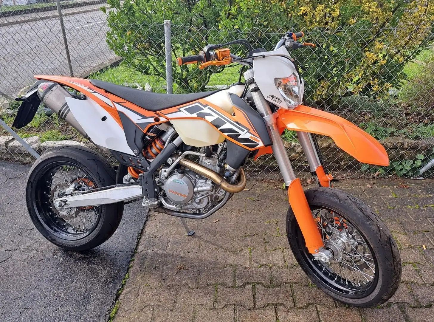 KTM 500 EXC Blanc - 1