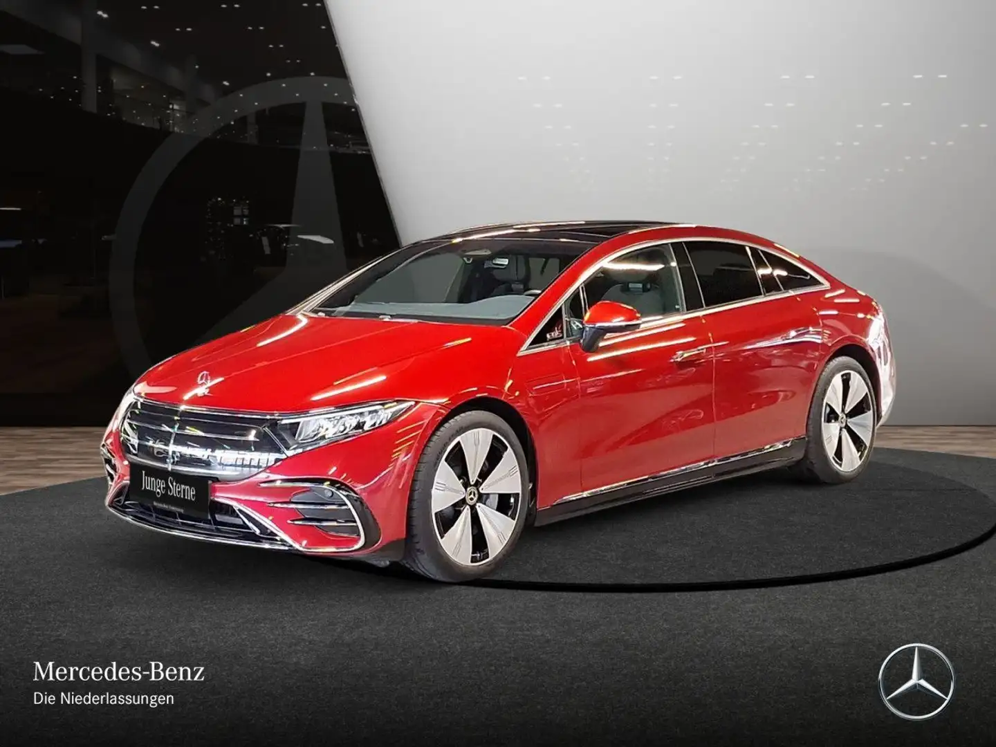 Mercedes-Benz EQS 500 4Matic Burmester 3D AMG Airmat Pano Distr. Rot - 2