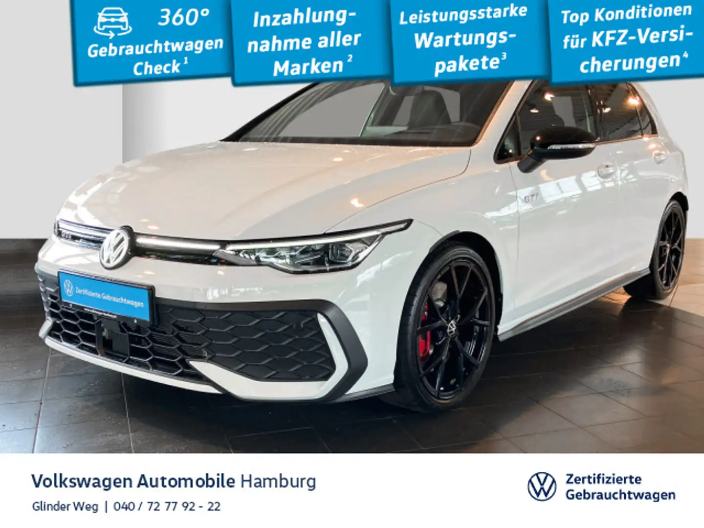 Volkswagen Golf GTI 2.0 TSI DSG Navi Rückfahrkamera CarPlay Weiß - 1
