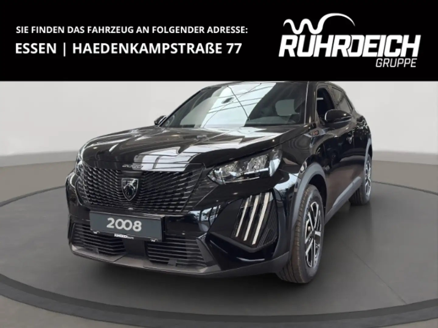 Peugeot 2008 MILD-HYBRID 145 Style NAVI RFK CARPLAY SHZ Schwarz - 1