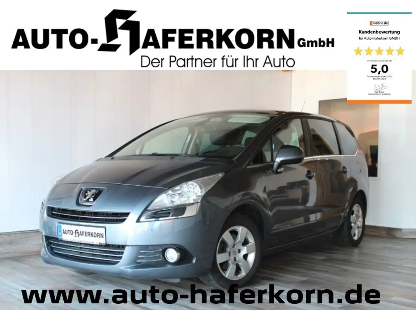 Peugeot 5008 2.0 Family 150*7SITZE*PANORAMA* Gris - 1