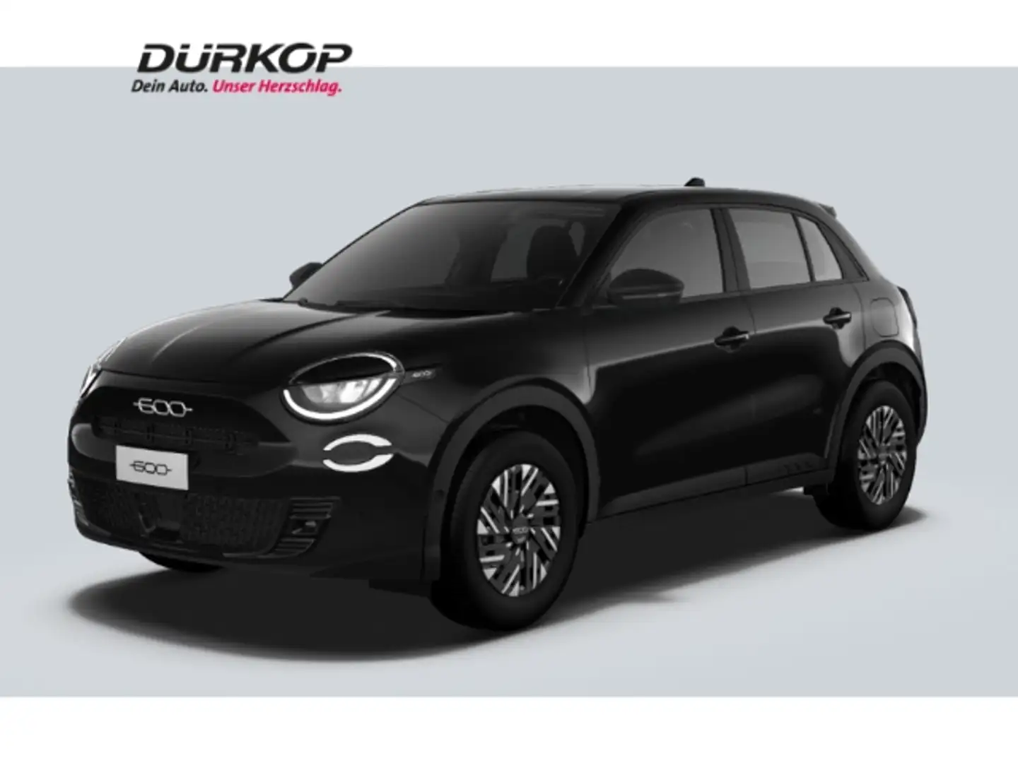 Fiat 600 Sonderaktion Klimaanlage Tempomat Einparkhilfe Mil Schwarz - 1