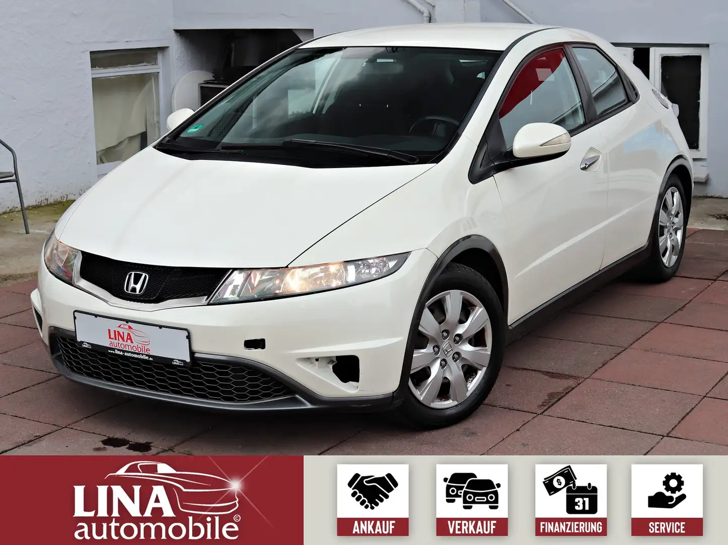 Honda Civic Civic 1.4 Comfort *LPG-GASANLAGE*Klimaaut.*KeyGo Weiß - 1
