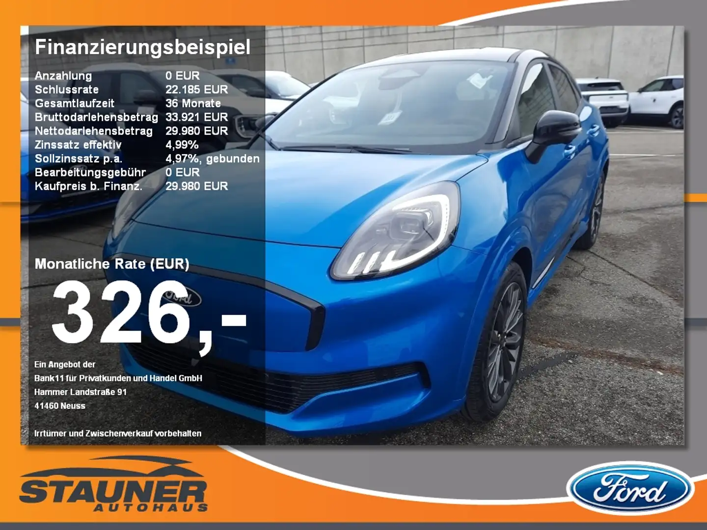 Ford Puma Gen-E Sound Edition Winter-Paket Azul - 1