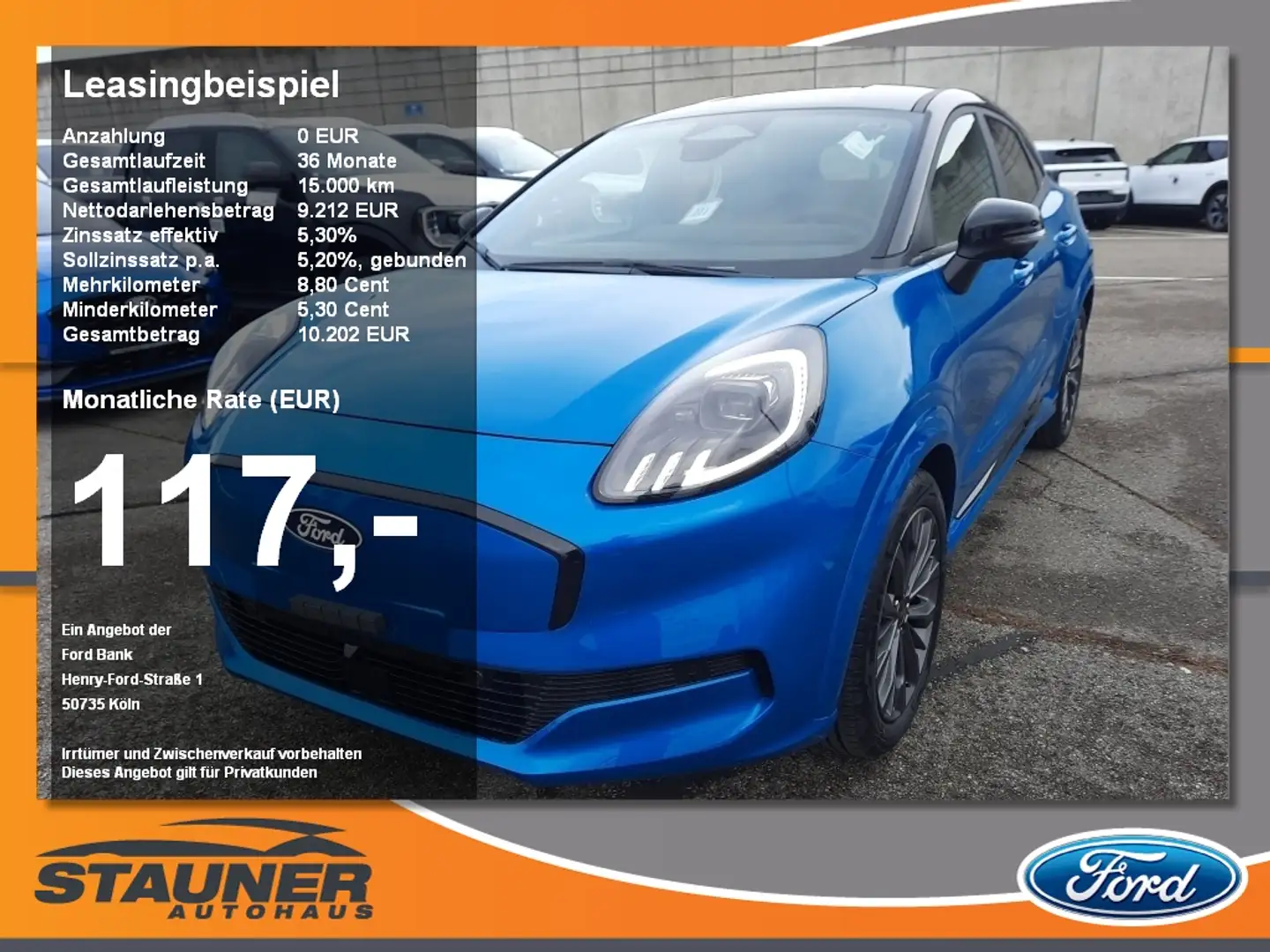 Ford Puma Gen-E Sound Edition Winter-Paket Blau - 1