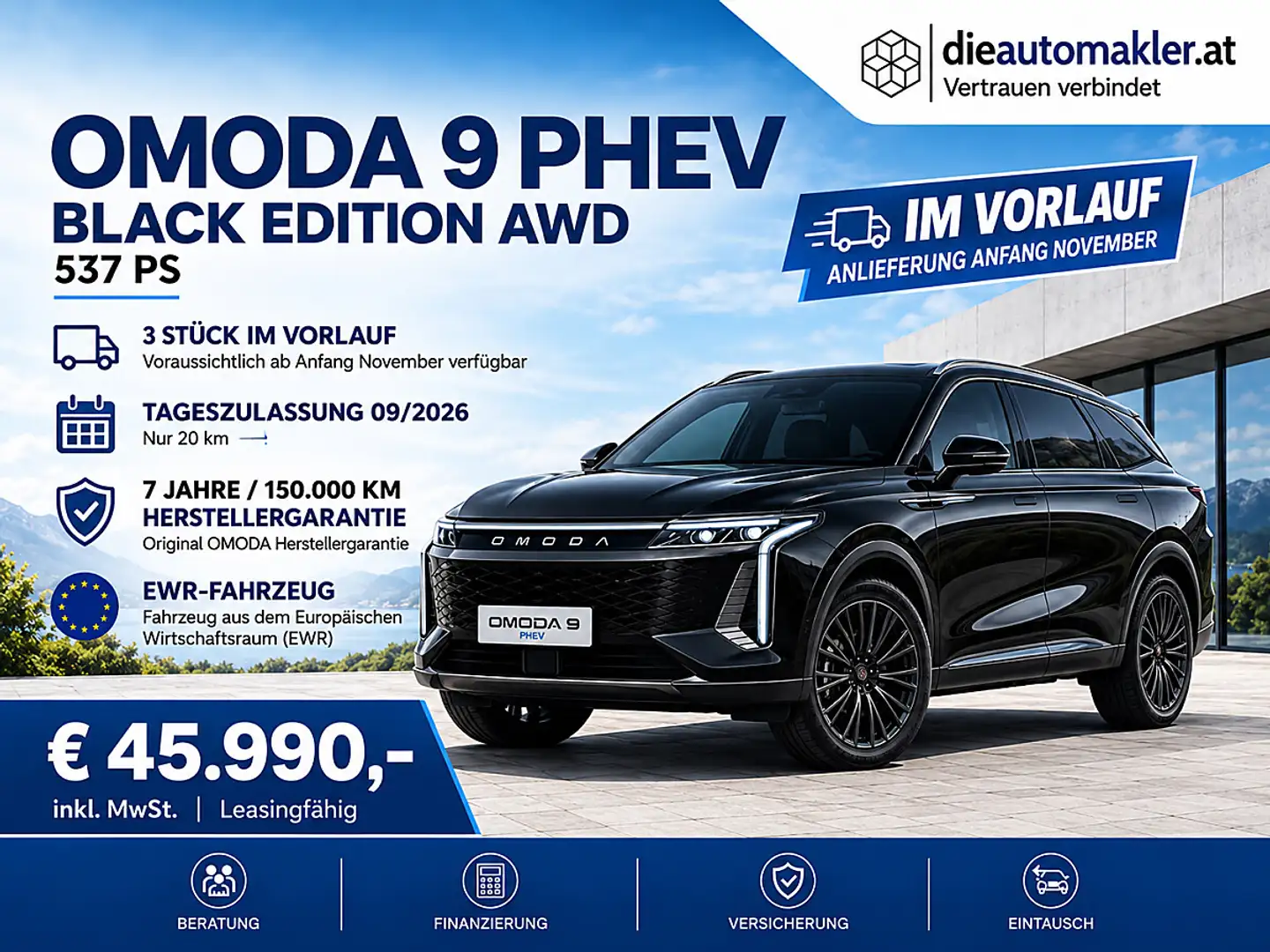 Omoda 9 PHEV 1.5TGDi BLACK EDITION PHEV AWD Schwarz - 1