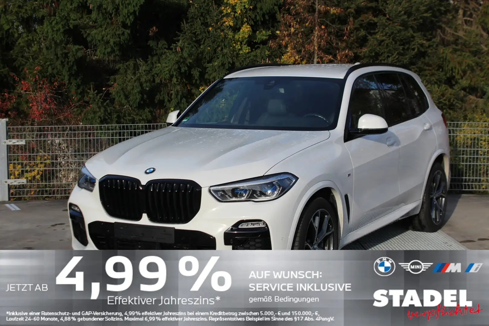BMW X5 xDrive30d M Sport Navi.Laser.ACC.RFK.KomfZg Weiß - 1