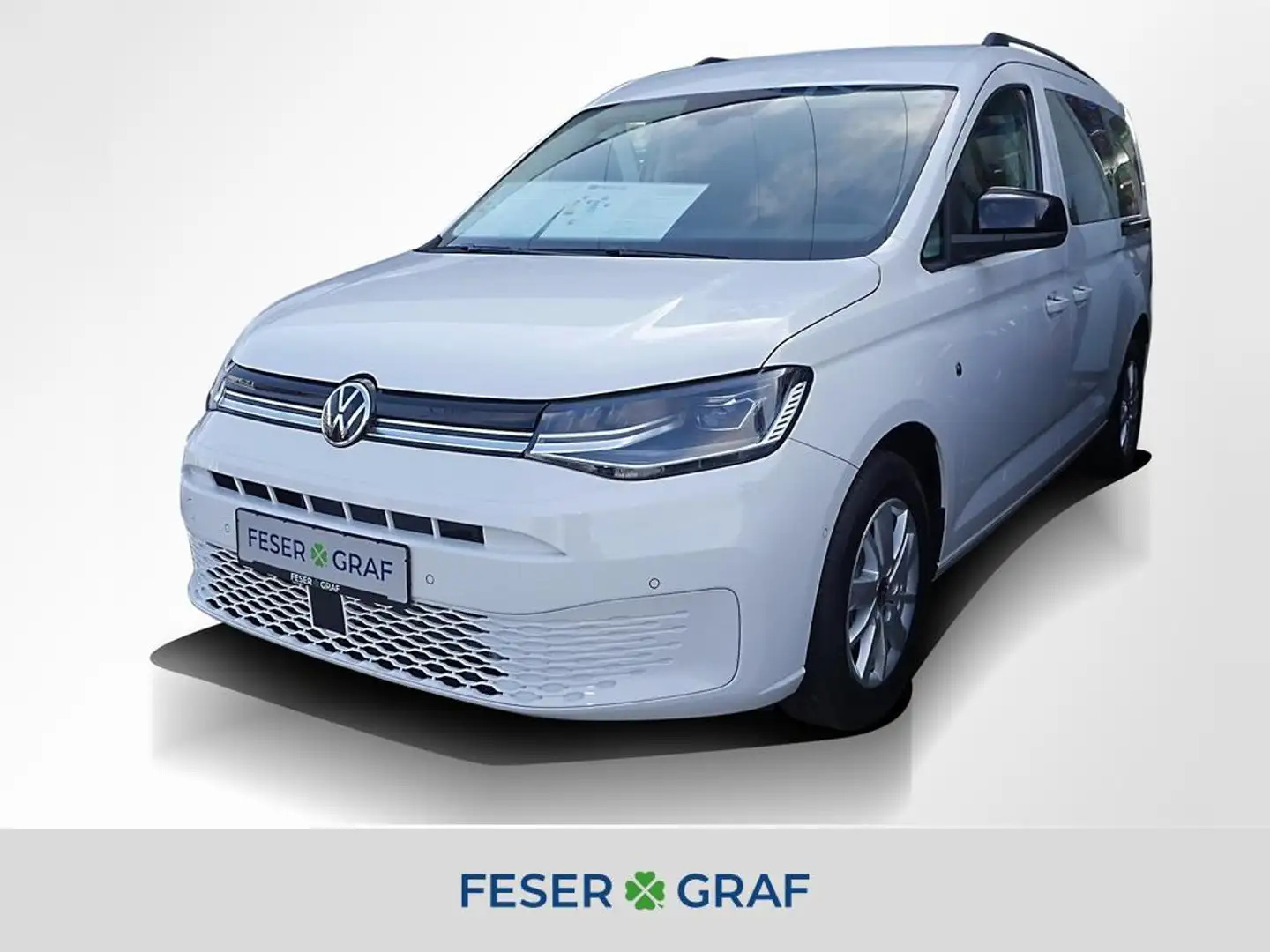Volkswagen Caddy 2.0 TDI Life DSG 7Si. AHK RüKa Sitzh. Weiß - 1