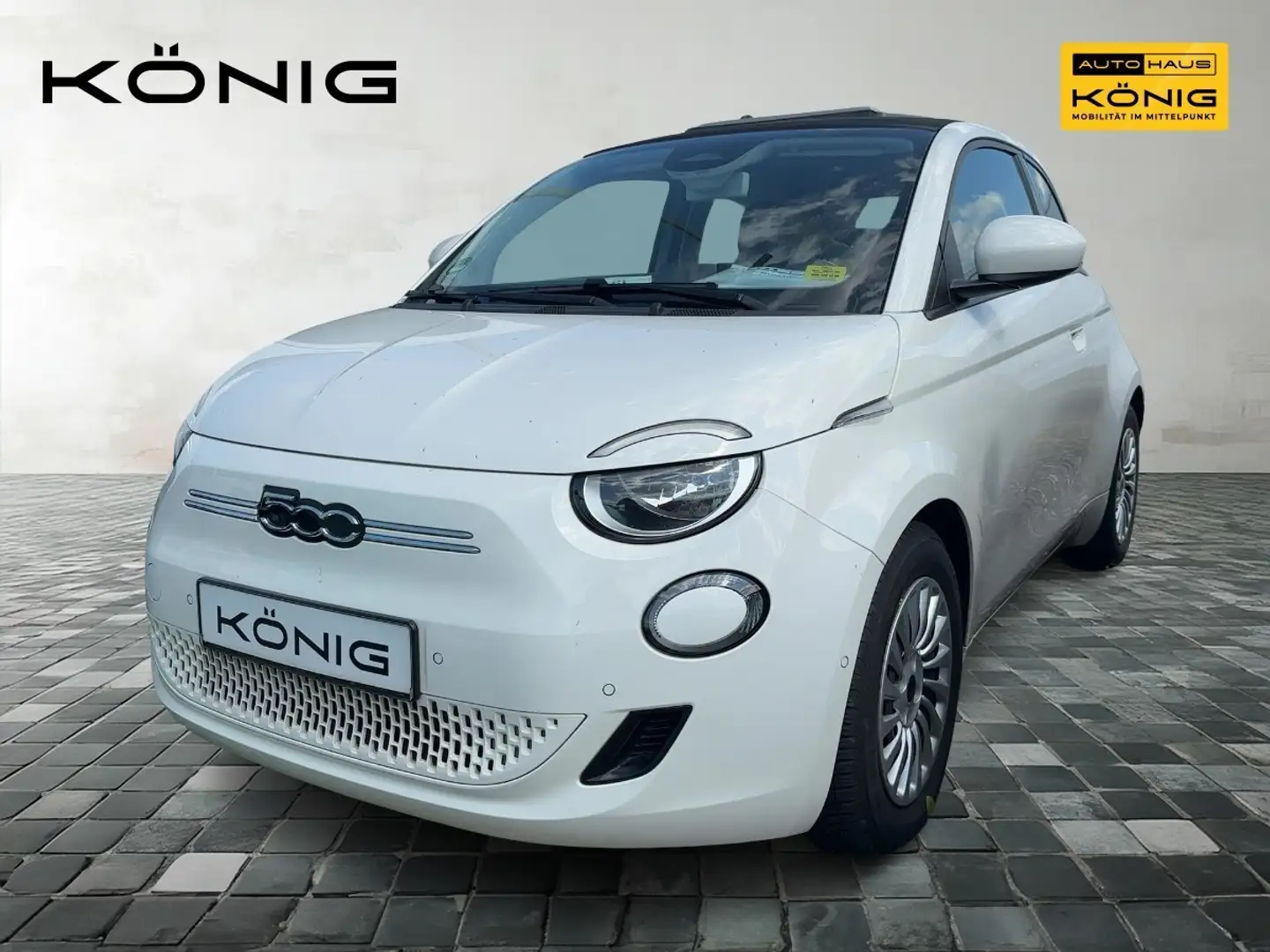 Fiat 500 Cabrio Elektro Automatik Weiß - 1