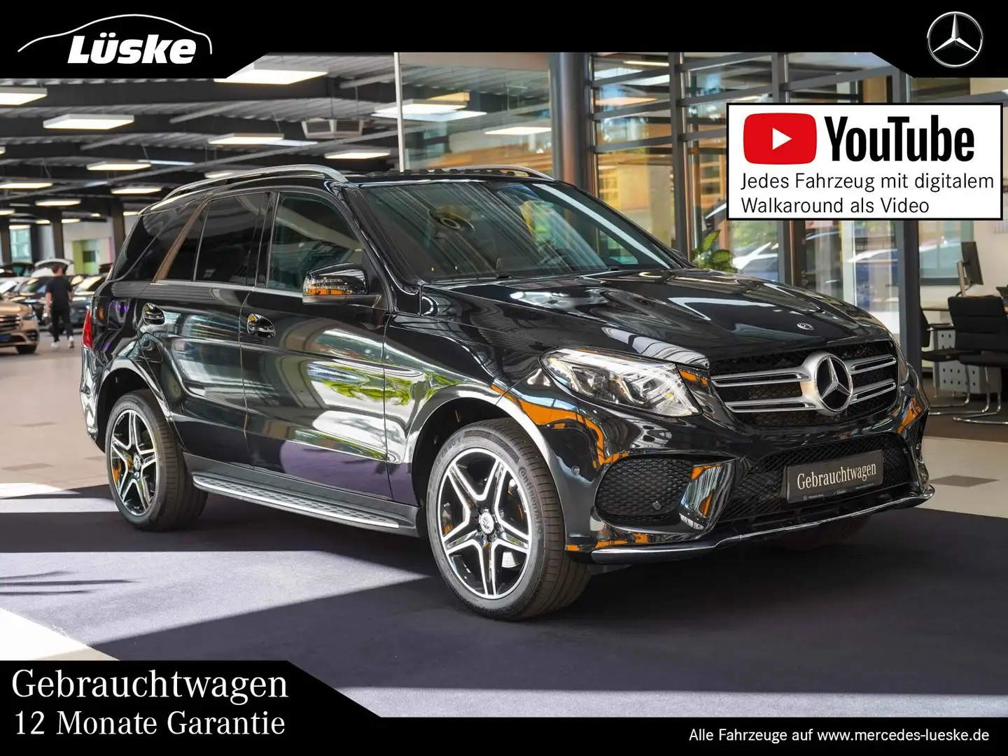 Mercedes-Benz GLE 250 GLE 250 d 4M AMG Line LED ILS Schiebedach AHK Schwarz - 1