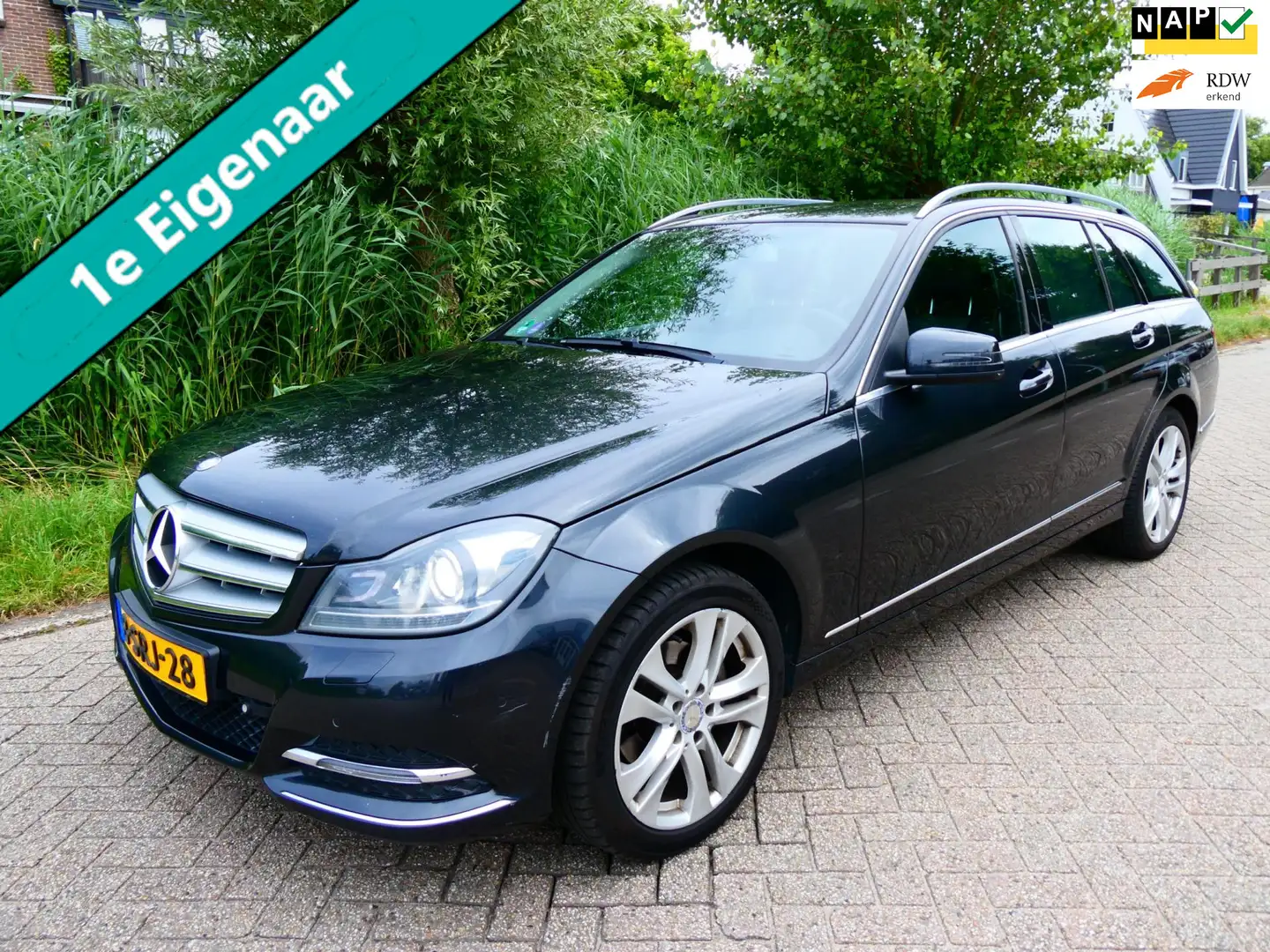 Mercedes-Benz C 180 Estate Automaat 156pk 1e eig. LED Navi Xenon Zwart - 1