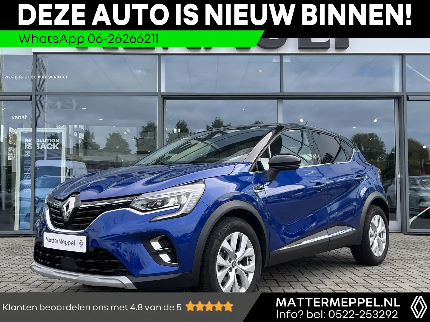 Renault Captur 1.0 TCe 100 Intens NL Auto | Navigatie | Climate C Blauw - 1