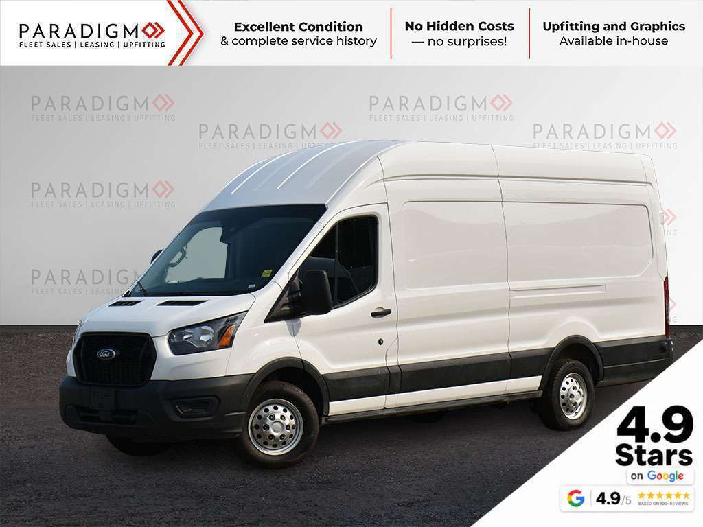 White 2025 Ford Transit Cargo Van All-Wheel Drive Automatic