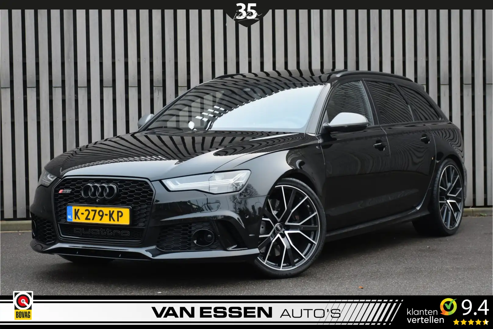 Audi RS6 A6 Avant 4.0 TFSI Quattro Performance Pro Line Plu Zwart - 1