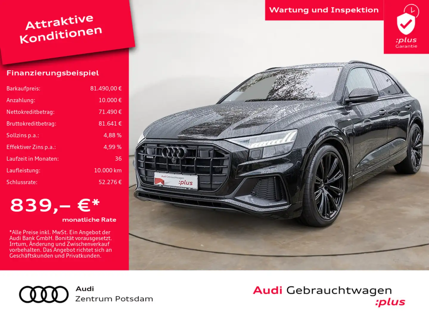 Audi Q8 competition plus 50 TDI quattro MATRIX STA Negru - 1