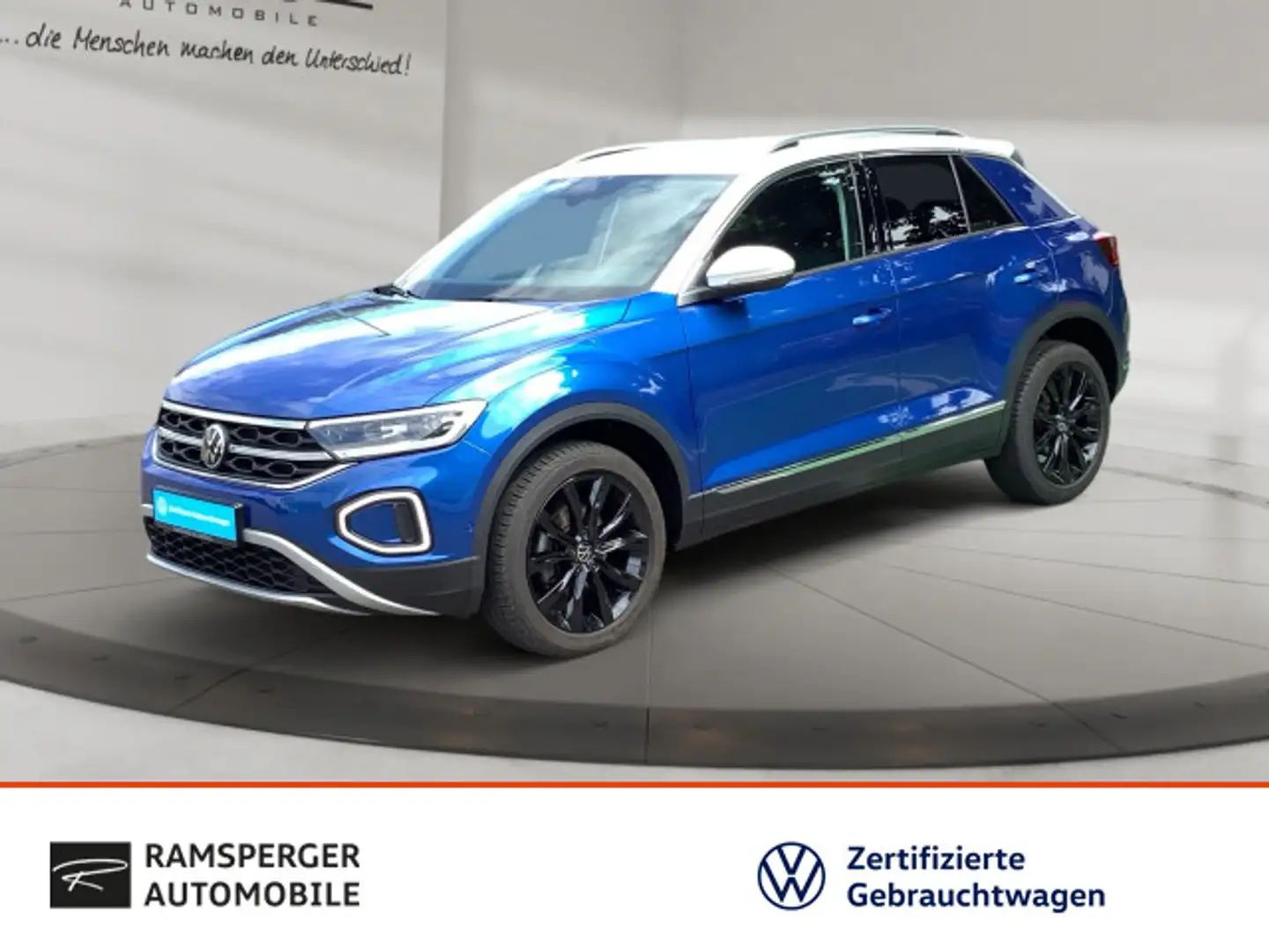 Volkswagen T-Roc 1.5 TSI DSG Style AHK ACC Matrix Navi Kame Blau - 1