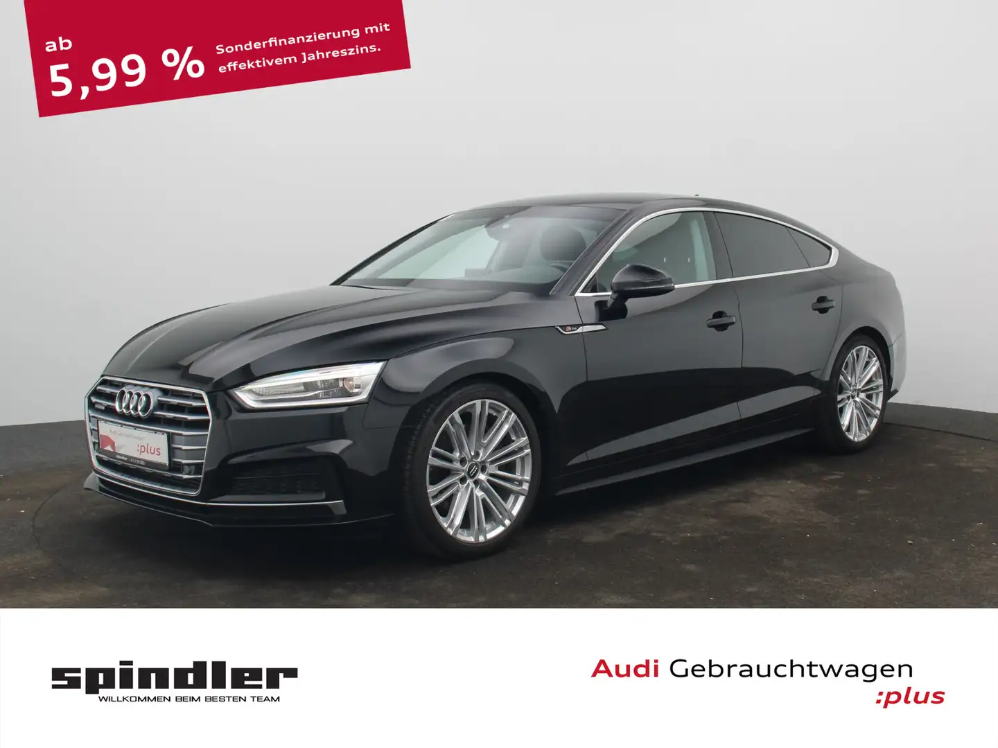 Audi A5 sport 45TFSI quattro S-tronic/ Navi Schwarz - 1