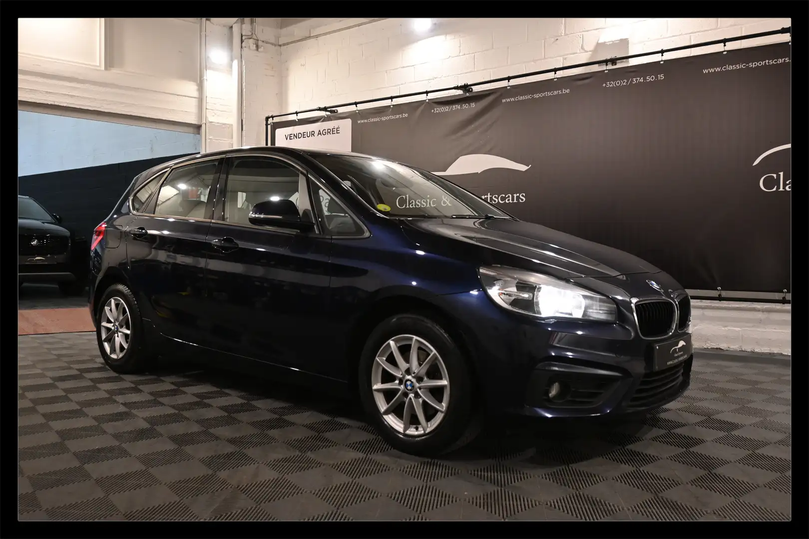 BMW 216 216d Active Tourer Euro 6b / CUIR / GPS NAVI  !! Blauw - 1