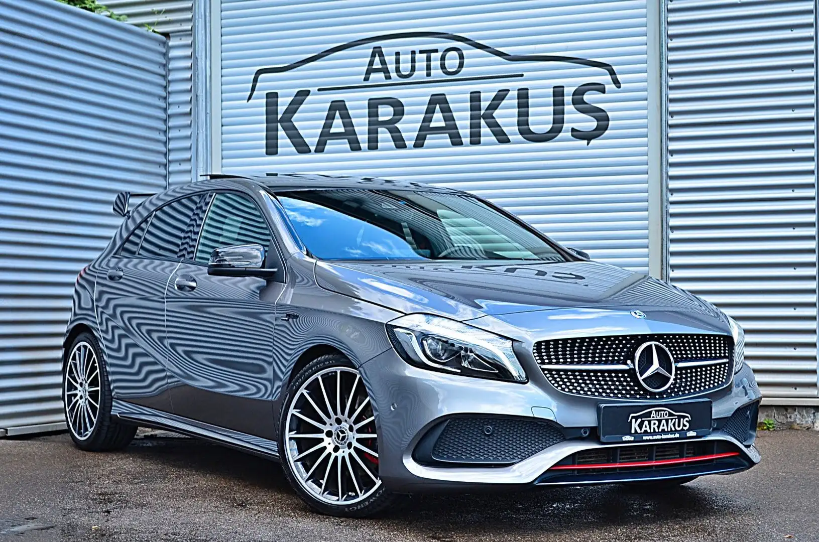 Mercedes-Benz A 250 4M Sport AMG line RECARO/AERO/PANO/H&K Gris - 1