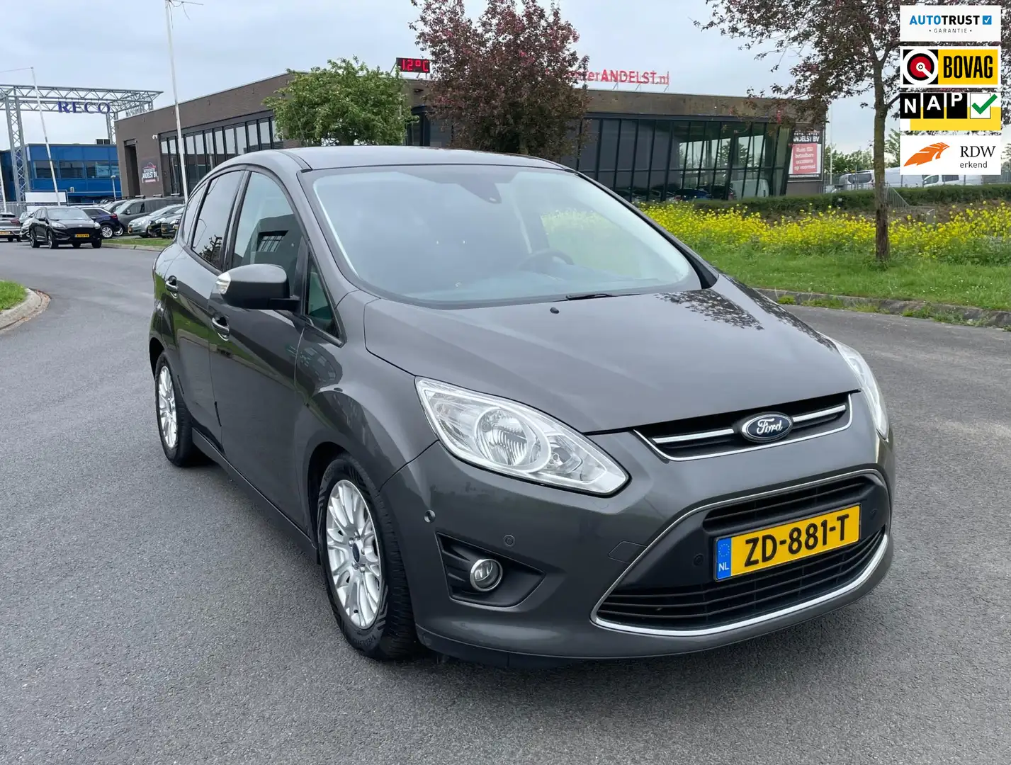 Ford C-Max 1.0 Edition Plus, Trekhaak, Pdc, Cruise, 5drs, Goe Grijs - 1