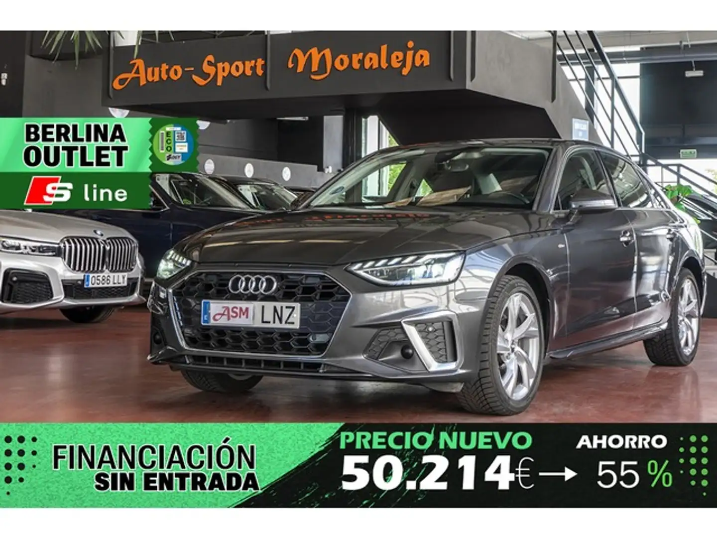 Audi A4 35 TDI S line S tronic 120kW Gris - 1