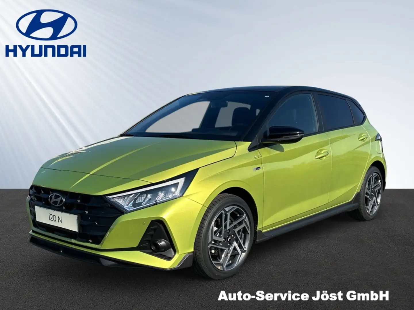 Hyundai i20 N Line 1.0 T-GDI (100 PS)- DACH SCHWARZ Gelb - 1