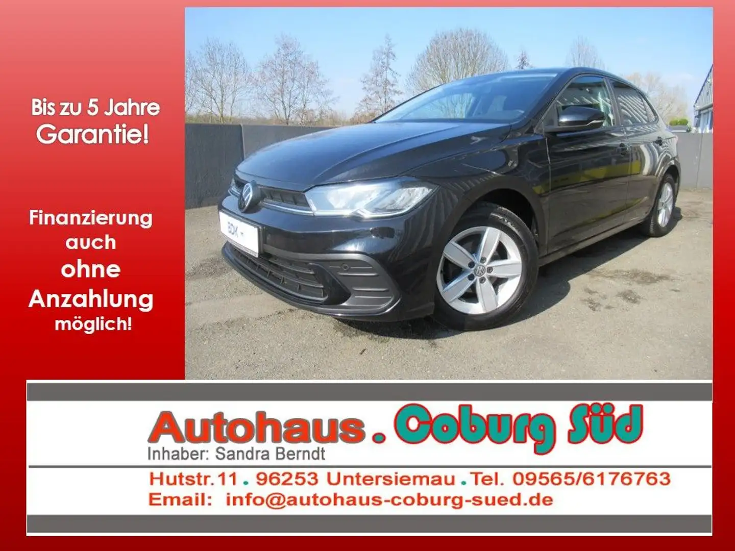 Volkswagen Polo VI LED PDC SHZG TEMPOMAT ACC ALU DAB+ Schwarz - 1
