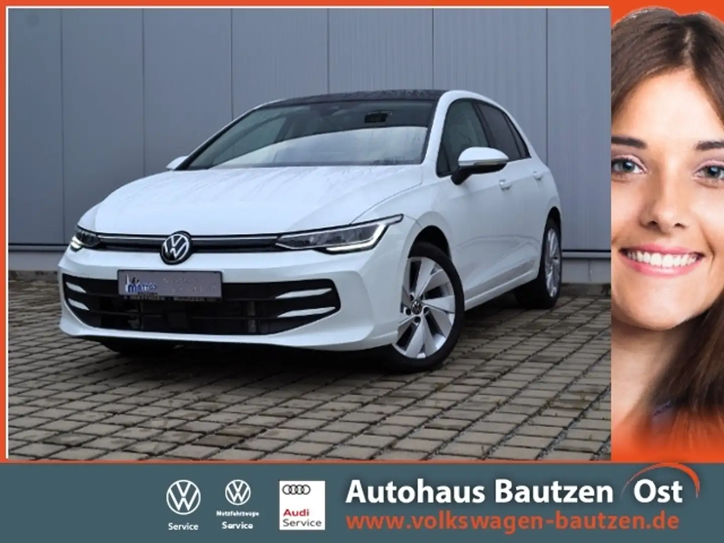 Volkswagen Golf VIII 1.5 TSI Life AHK/PANORAMA/17-ZOLL/ASSISTENZ/ Blanc - 1
