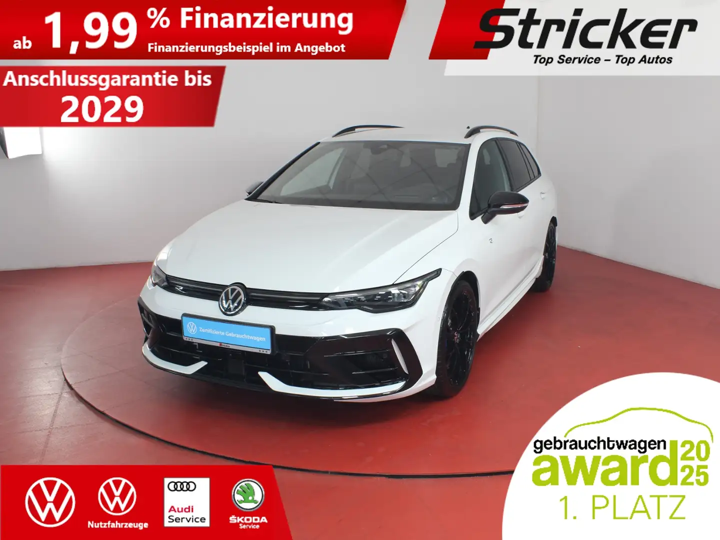 Volkswagen Golf Variant Variant R 2.0TSI DSG 367,-ohne Anzahlung 270Km/H Weiß - 2