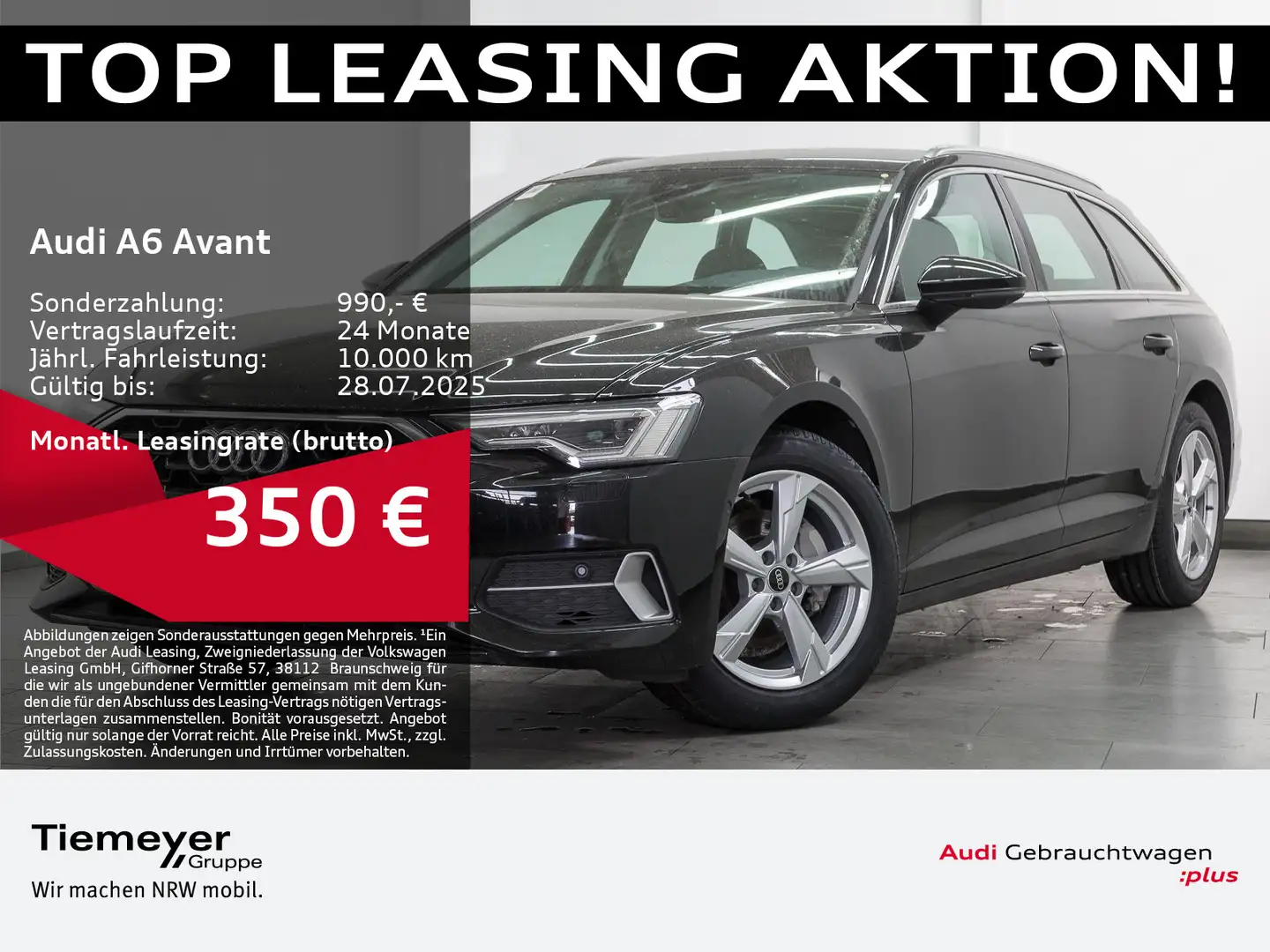 Audi A6 40 TDI Q ADVANCED MATRIX LEDER SITZBELÜ Schwarz - 1