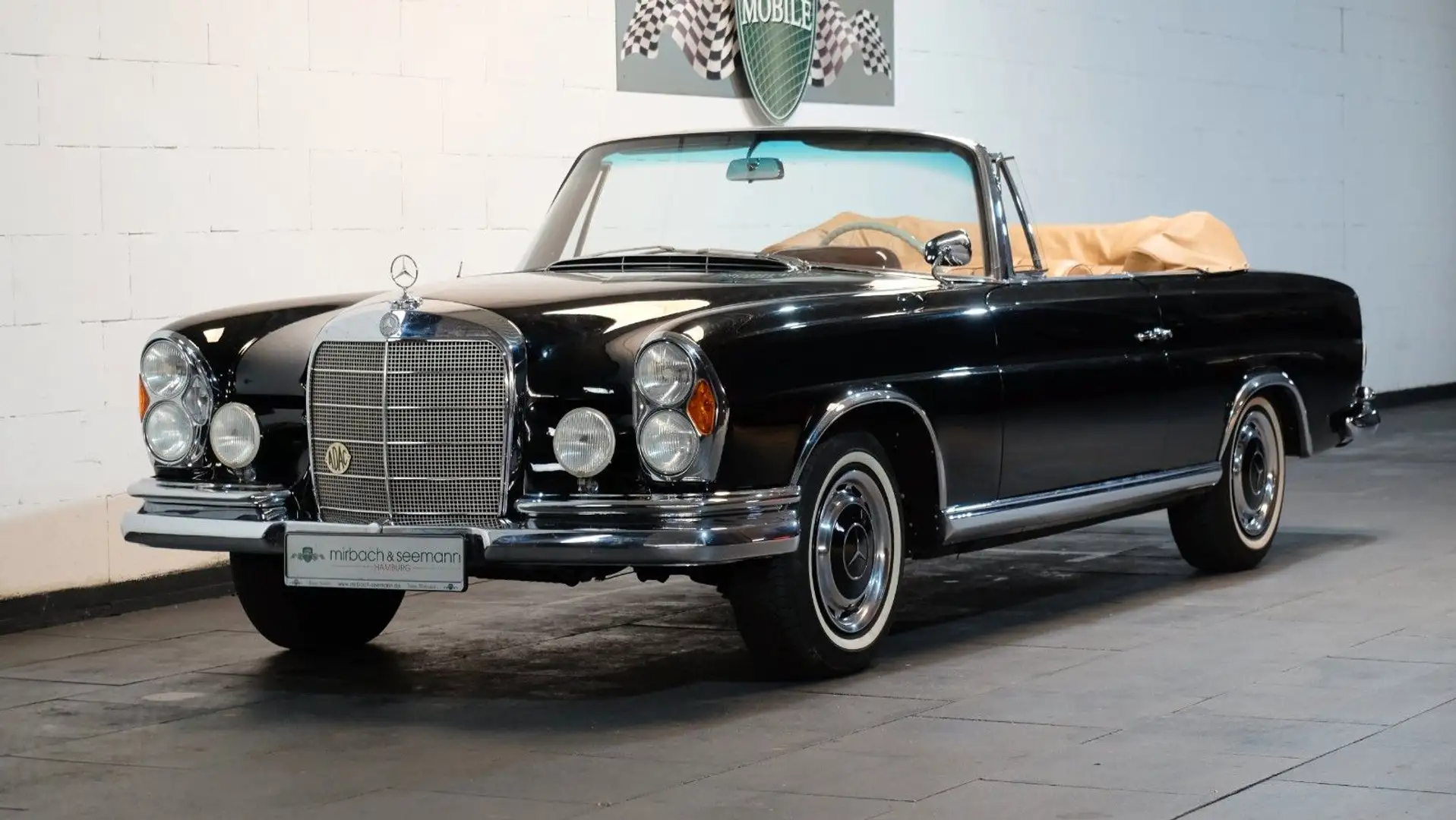 Mercedes-Benz 220 SE Cabrio im sehr schönen Zustand Czarny - 1