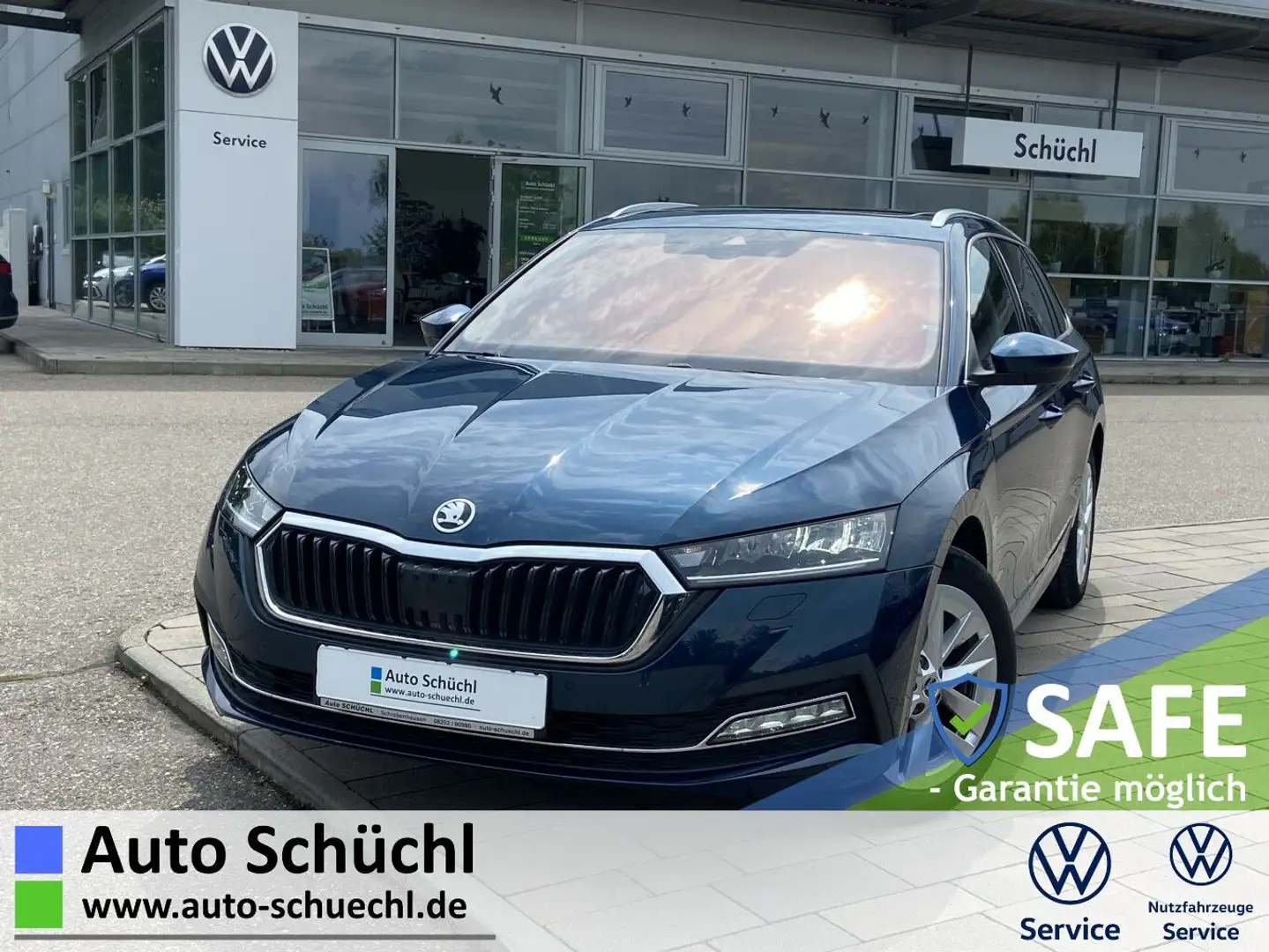 Skoda Octavia Combi 2.0 TDI DSG Style AHK+LEDER+SITZBE Blau - 1