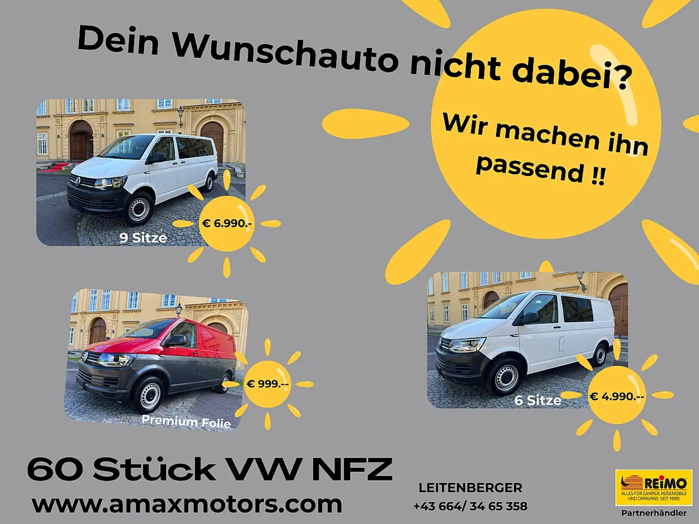 Volkswagen T6 Kombi T6 DoKa Kombi KR 2,0 TDI Heckklappe, ZGG 3,2t, ... Blanc - 2
