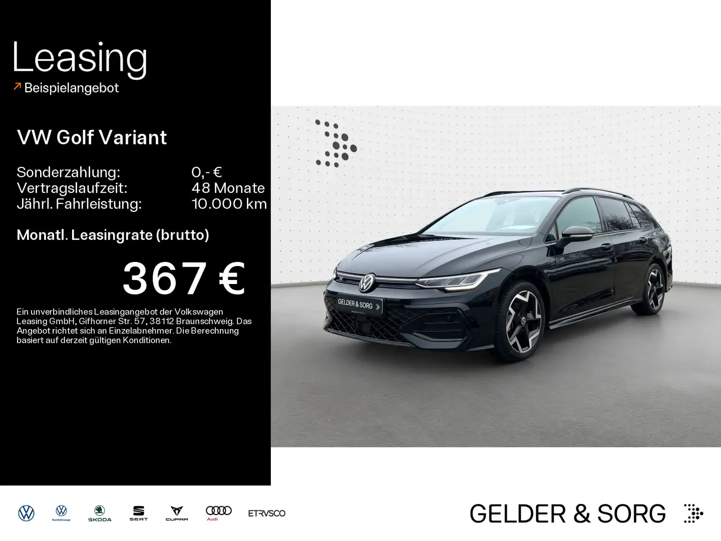 Volkswagen Golf Variant R-Line 1.5 TSI RFK*LED*ACC*Digital Schwarz - 1