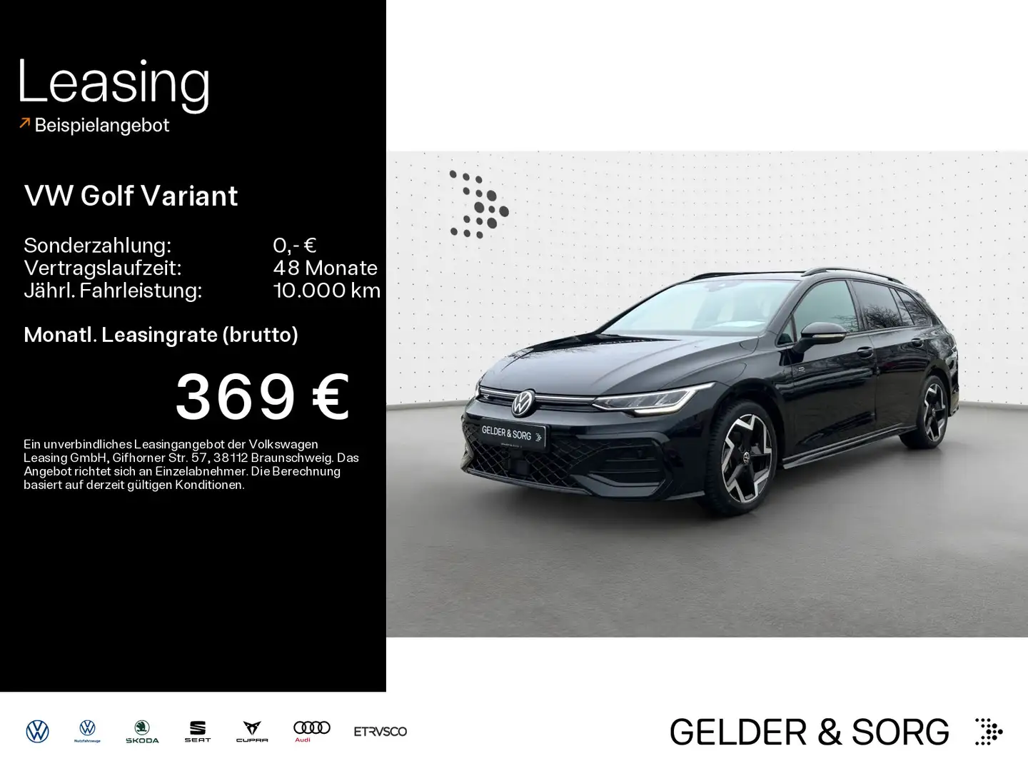 Volkswagen Golf Variant R-Line 1.5 TSI RFK*LED*ACC*Digital Schwarz - 1