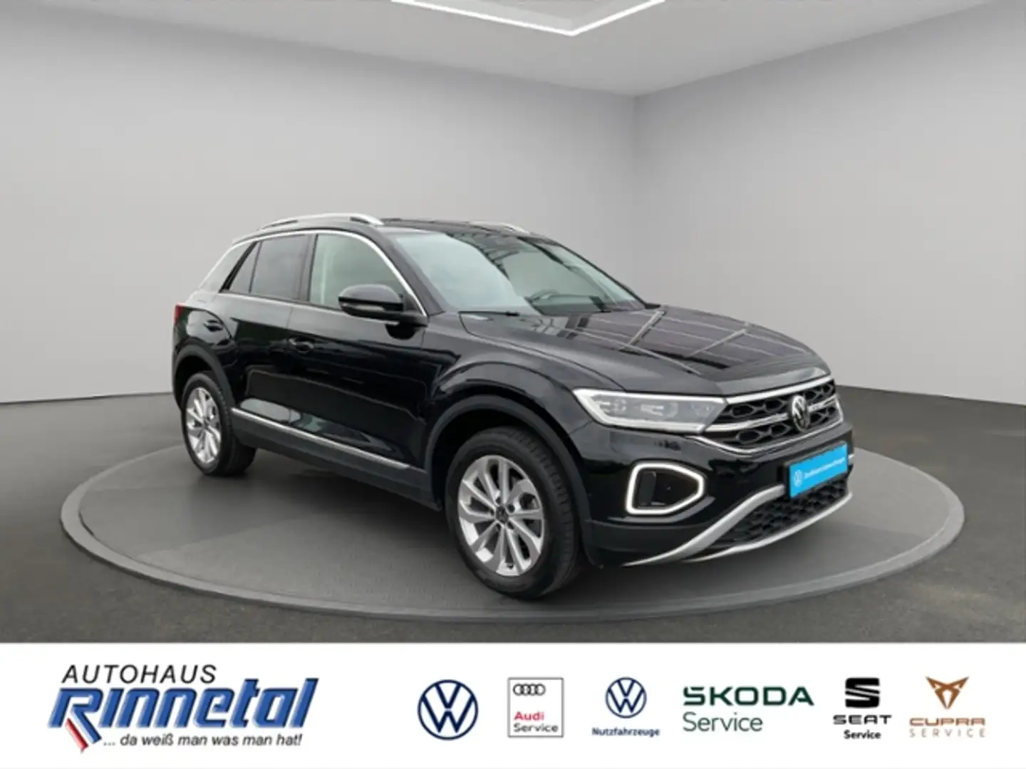 Volkswagen T-Roc 1.5 TSI OPF DSG Style AHK+KAMERA+ACC+LED PLUS+NAV Schwarz - 2