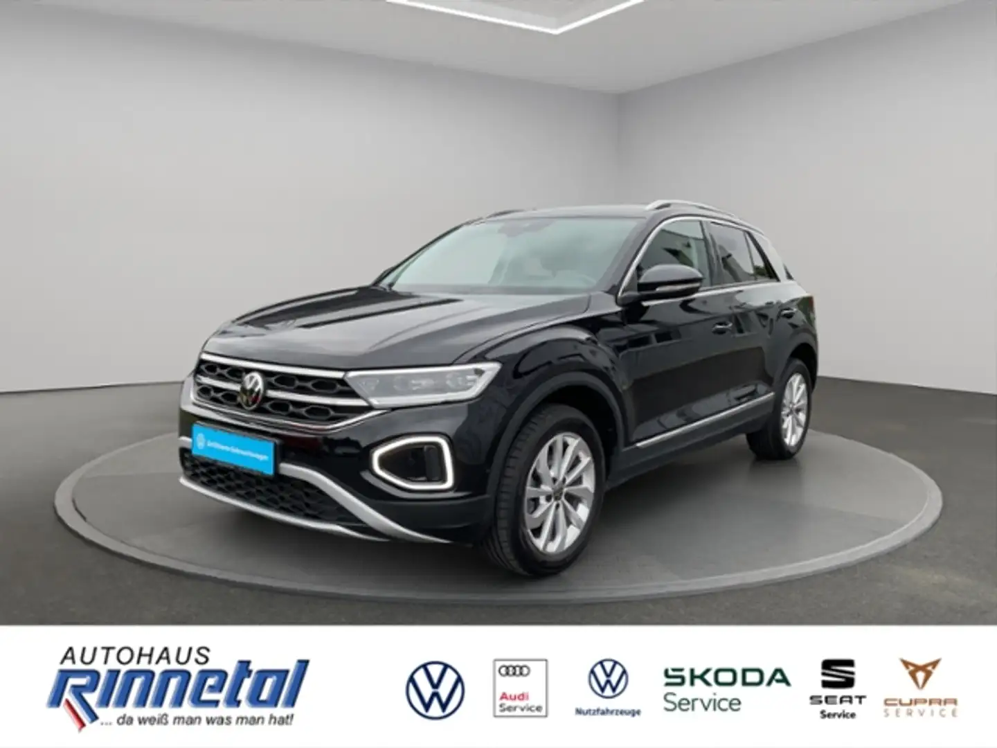Volkswagen T-Roc 1.5 TSI OPF DSG Style AHK+KAMERA+ACC+LED PLUS+NAV Schwarz - 1