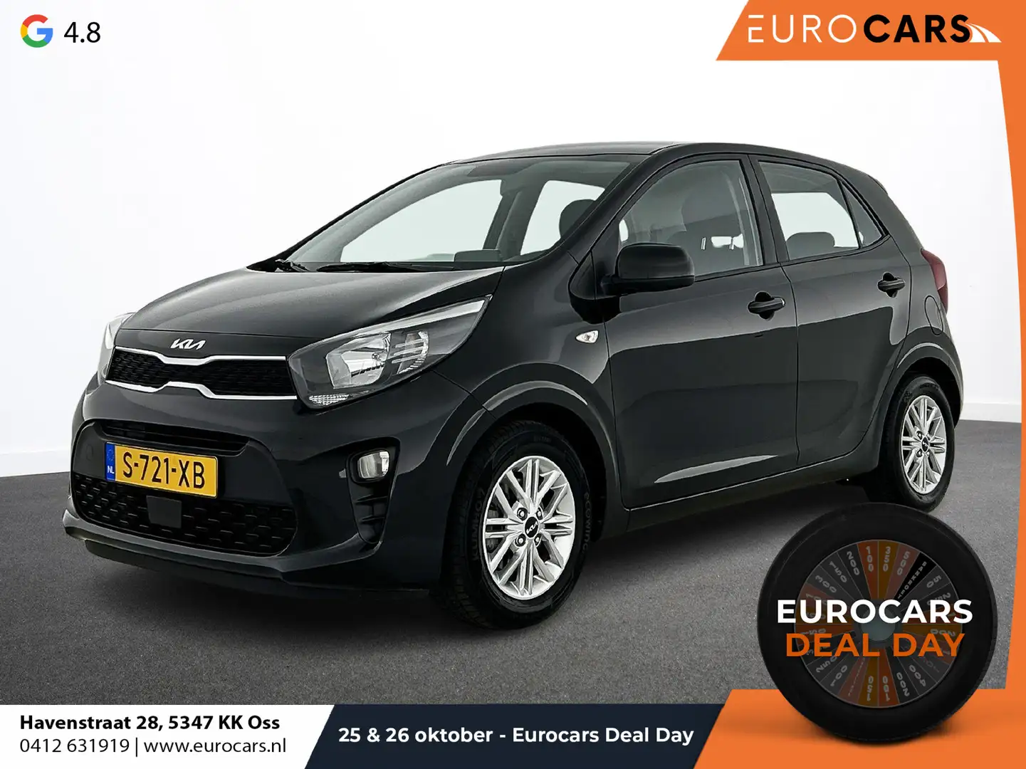 Kia Picanto 1.0 DPi DynamicLine Automaat | Navigatie | Apple C Noir - 1