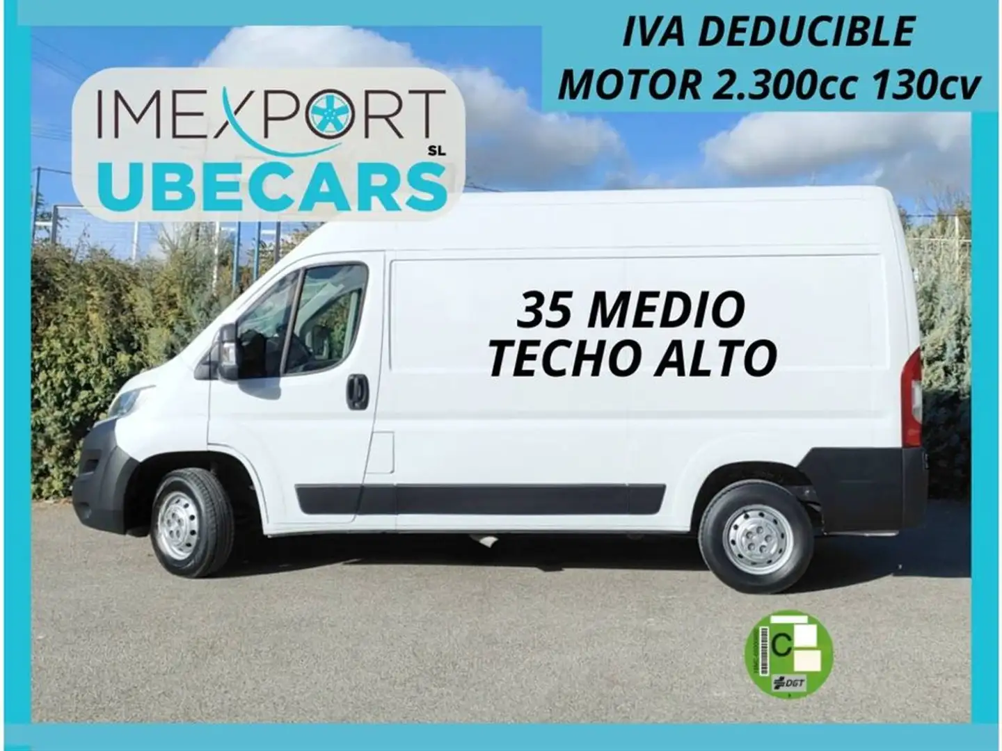 Fiat Ducato 35 2.3 Mjet Furgon Medio Alto 96kW 130C Alb - 1