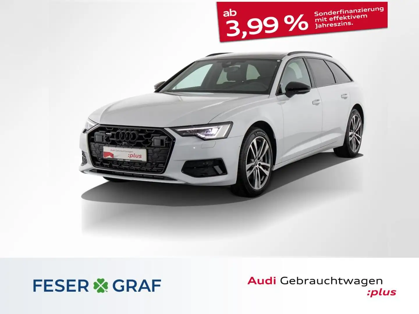 Audi A6 Avant S line 45 TFSI quattro S tronic Head Up Weiß - 1